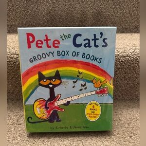 Pete the Cat's Groovy Box of Books 6 BOOK SET James Dean - BRAND NEW SEALED